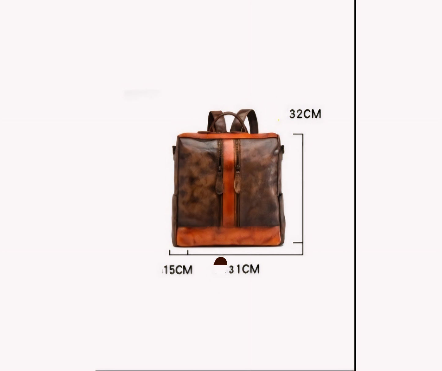 Yahden's Genuine Leather Backpack for Women-Style B
