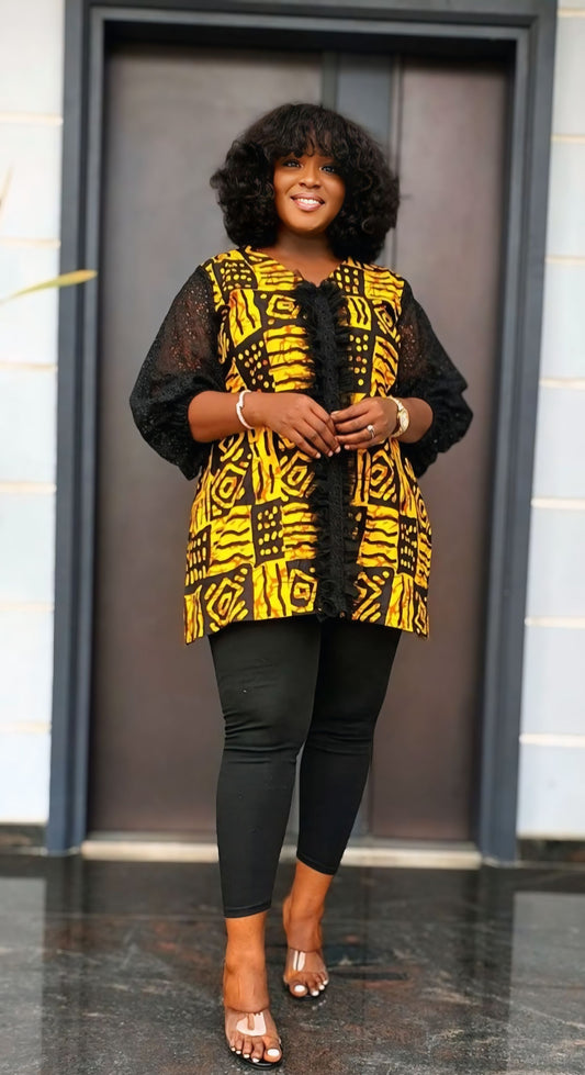 Frannie's Vintage Ankara Top