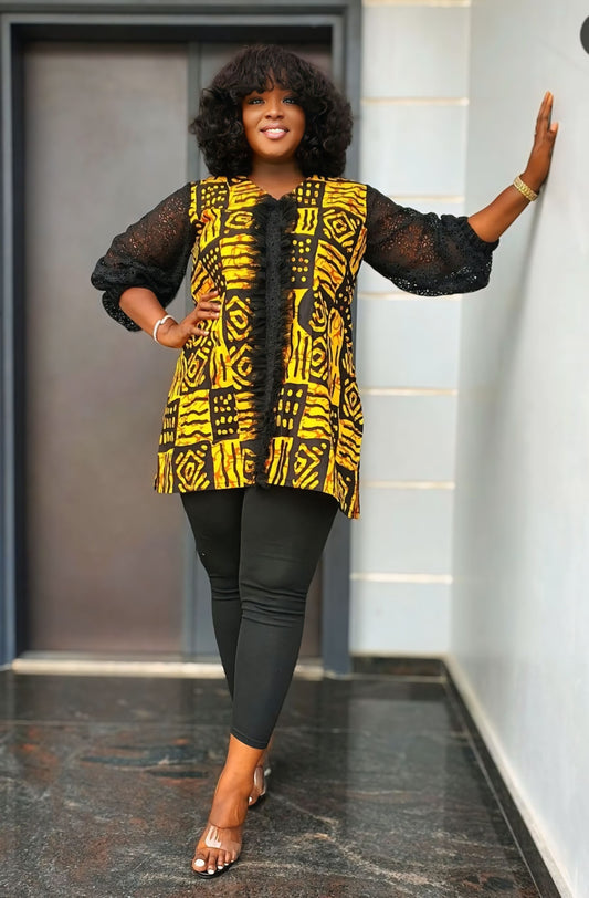 Frannie's Vintage Ankara Top