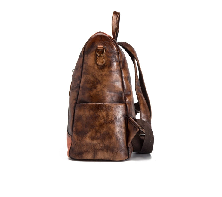 Yahden's Genuine Leather Backpack for Women-Style B