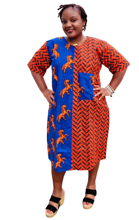 The Bougie Girl Ankara Patchwork Dress Collection-Style A