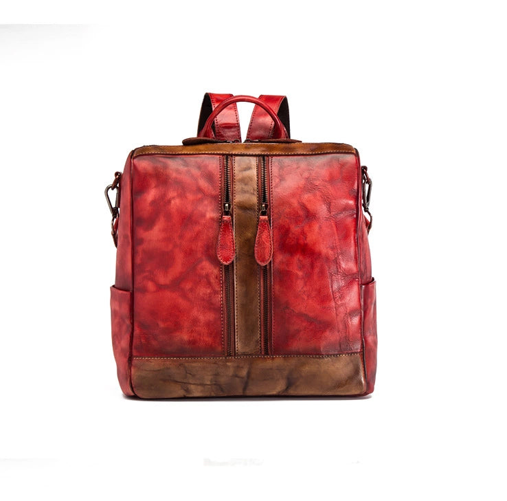 Yahden's Genuine Leather Backpack for Women-Style B