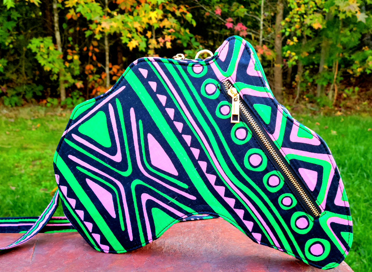 Ankara Africa Map Bag, African Bags, Cross Body Bags, Handbags, Leather Bags, Sling Bags, Fabric Bags, Sisal Handbags,Handbags, Ankara Handbags.