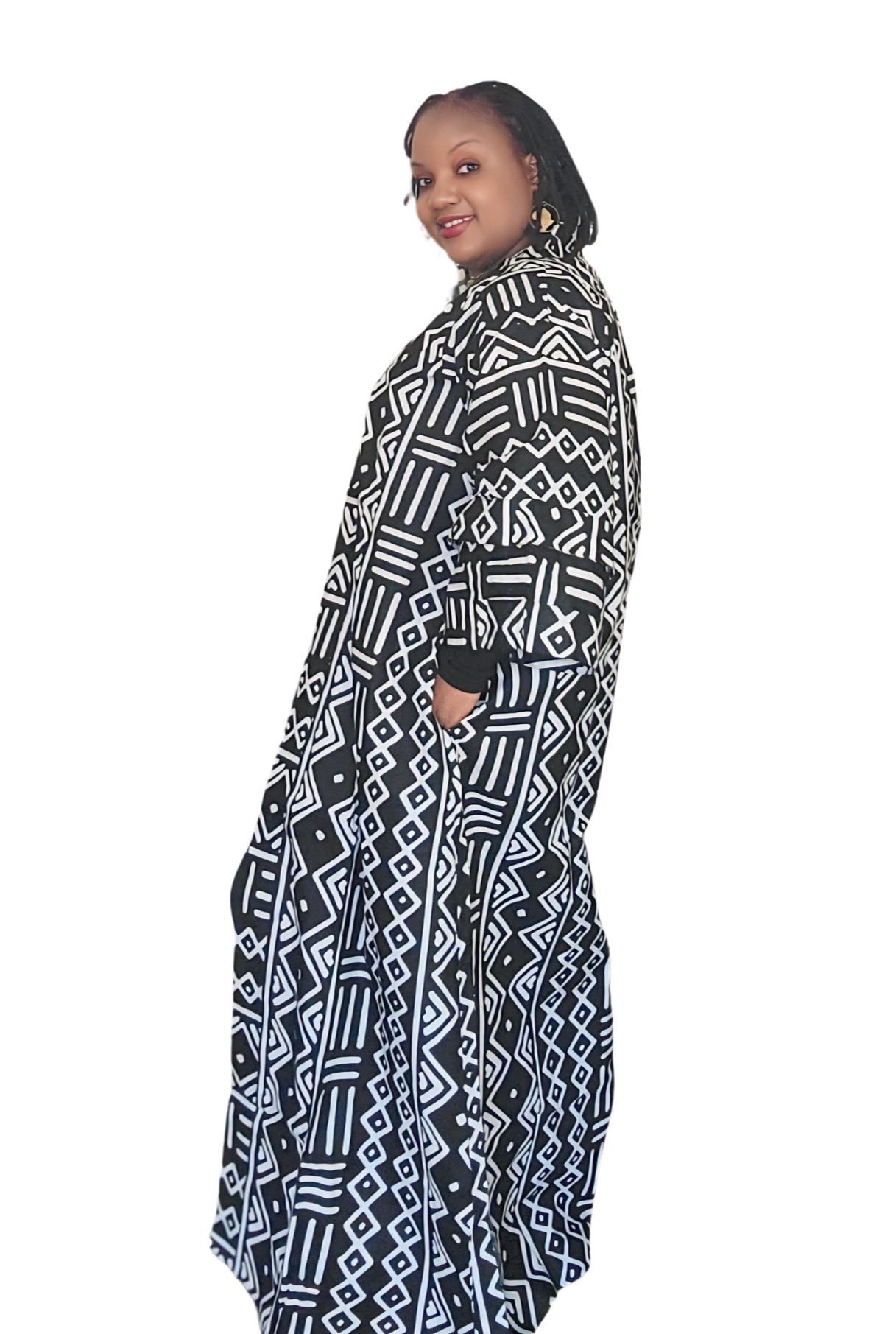 Ade's African Kimono Collection For Women with BIG POCKETS | Plus Size Kimono | Oversized Ankara Jacket | Mudcloth Tops | Bohemian Kimono Boho