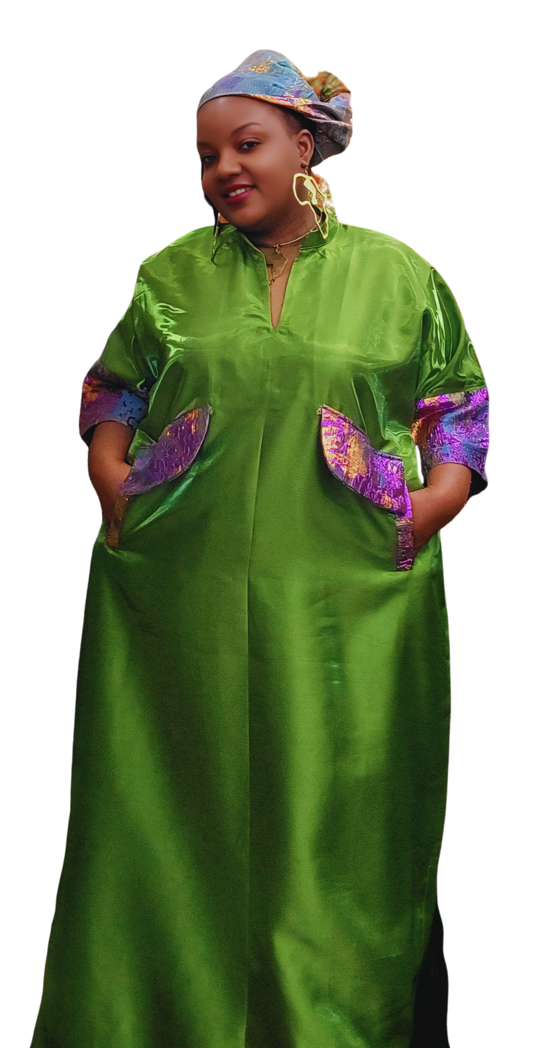 Casy's Duchess Silk Boubou -Color D