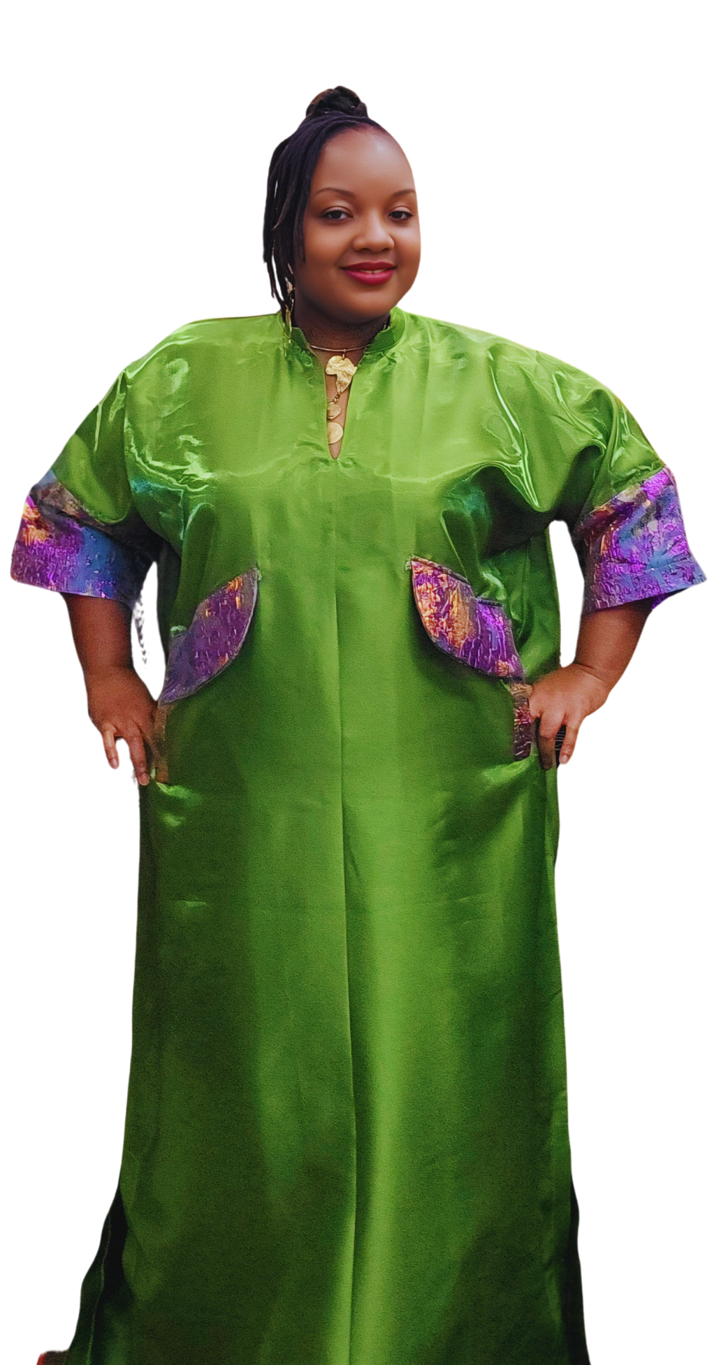 Casy's Duchess Silk Boubou -Color D