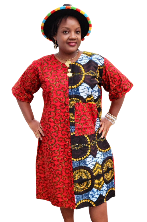 The Bougie Girl Ankara Patchwork Dress Collection-Style B
