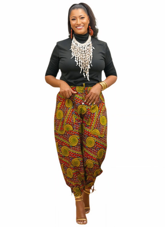 Zuri Ankara Harem Pants | African Print Pants