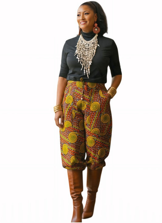 Zuri Ankara Harem Pants | African Print Pants