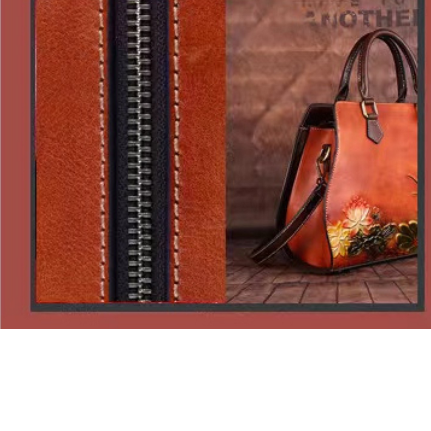 Fleur Genuine Leather Tote Bag for Women - Stylish Vintage Fashion Laptop Messenger Bag, Handbag with Detachable Shoulder Strap for Work or Travel