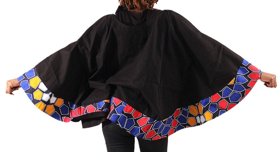 Yah's Ankara Print Poncho