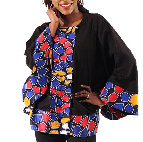 Yah's Ankara Print Poncho