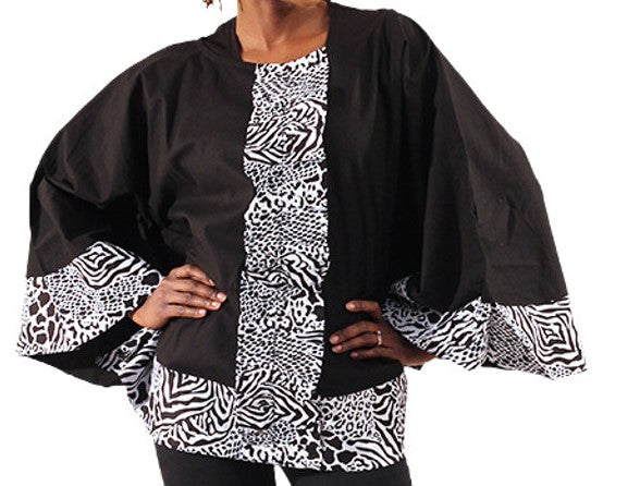 Yah's Ankara Print Poncho