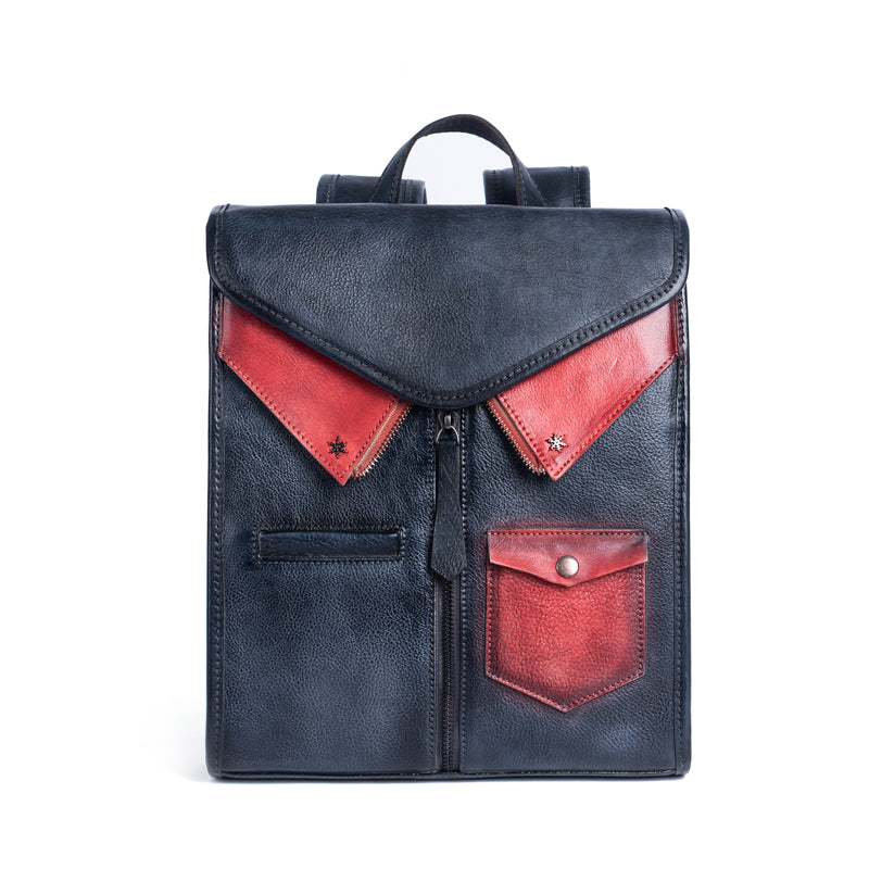Yahden's Genuine Leather Backpack for Women-Style A