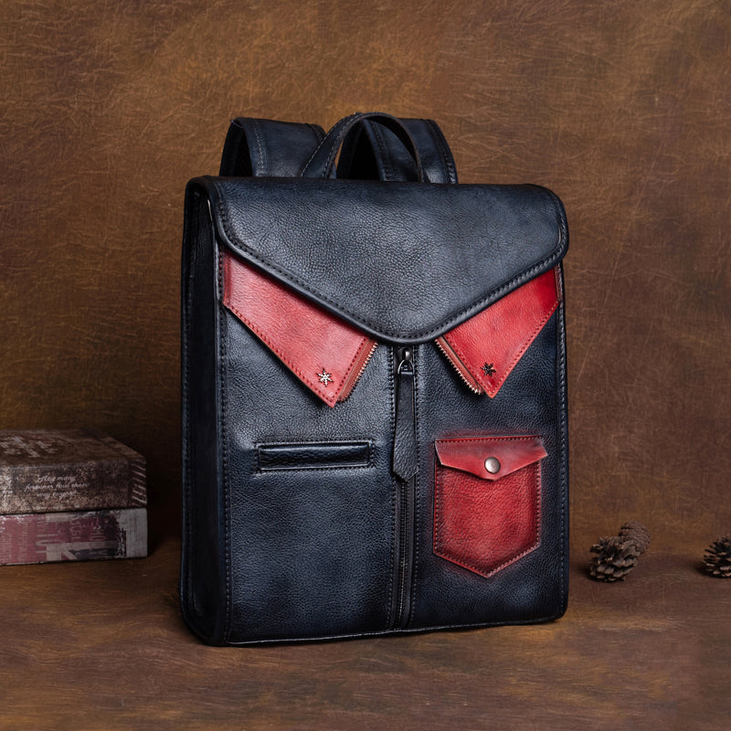 Yahden's Genuine Leather Backpack for Women-Style A