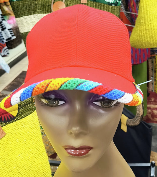 Yah'den's Customized Maasai Beaded Baseball Cap
