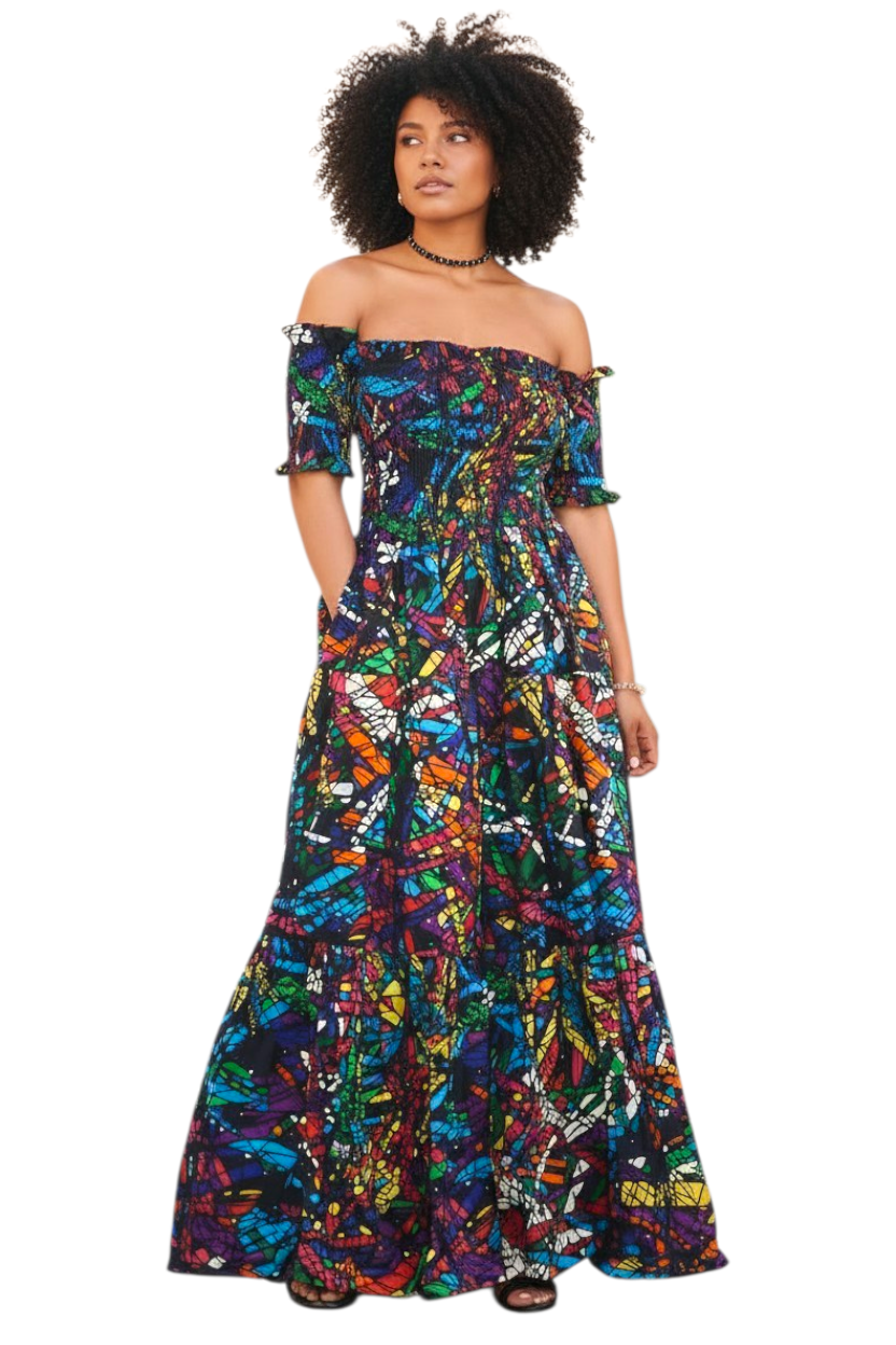 Nia Radiance Everyday Maxi Dress-Print A