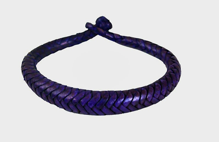 Fatima's Leather Woven Bracelet