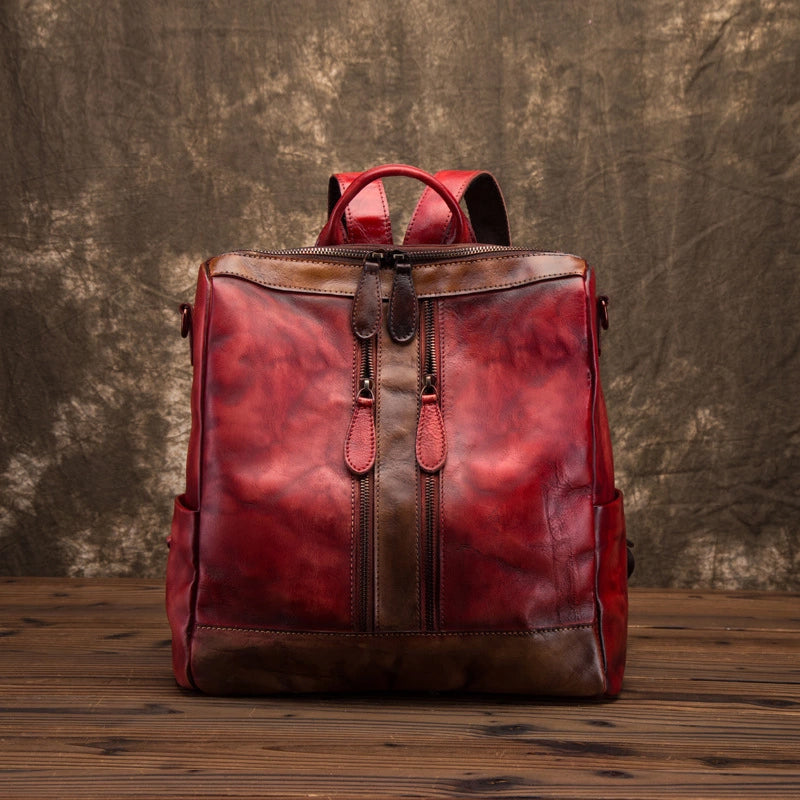 Yahden's Genuine Leather Backpack for Women-Style B