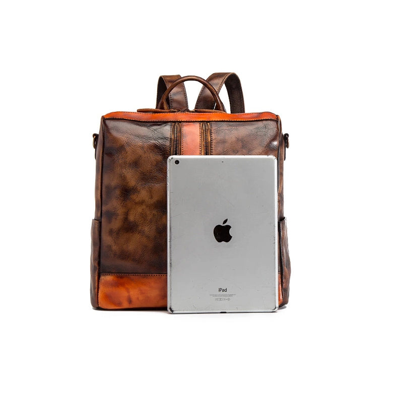 Yahden's Genuine Leather Backpack for Women-Style B
