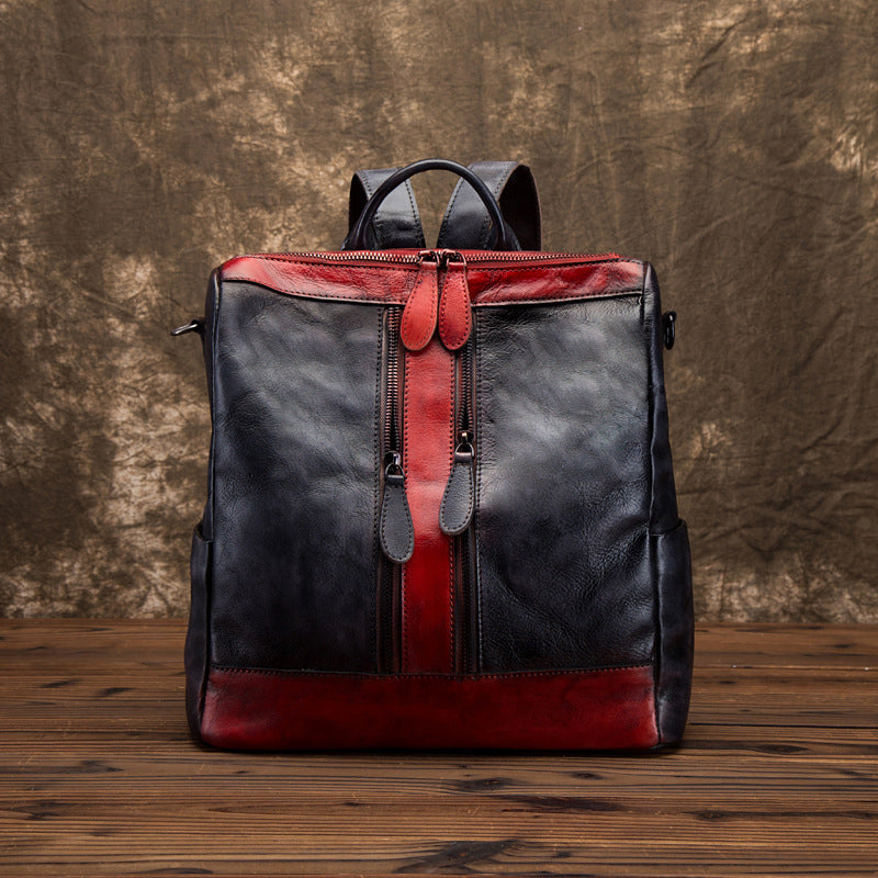 Yahden's Genuine Leather Backpack for Women-Style B