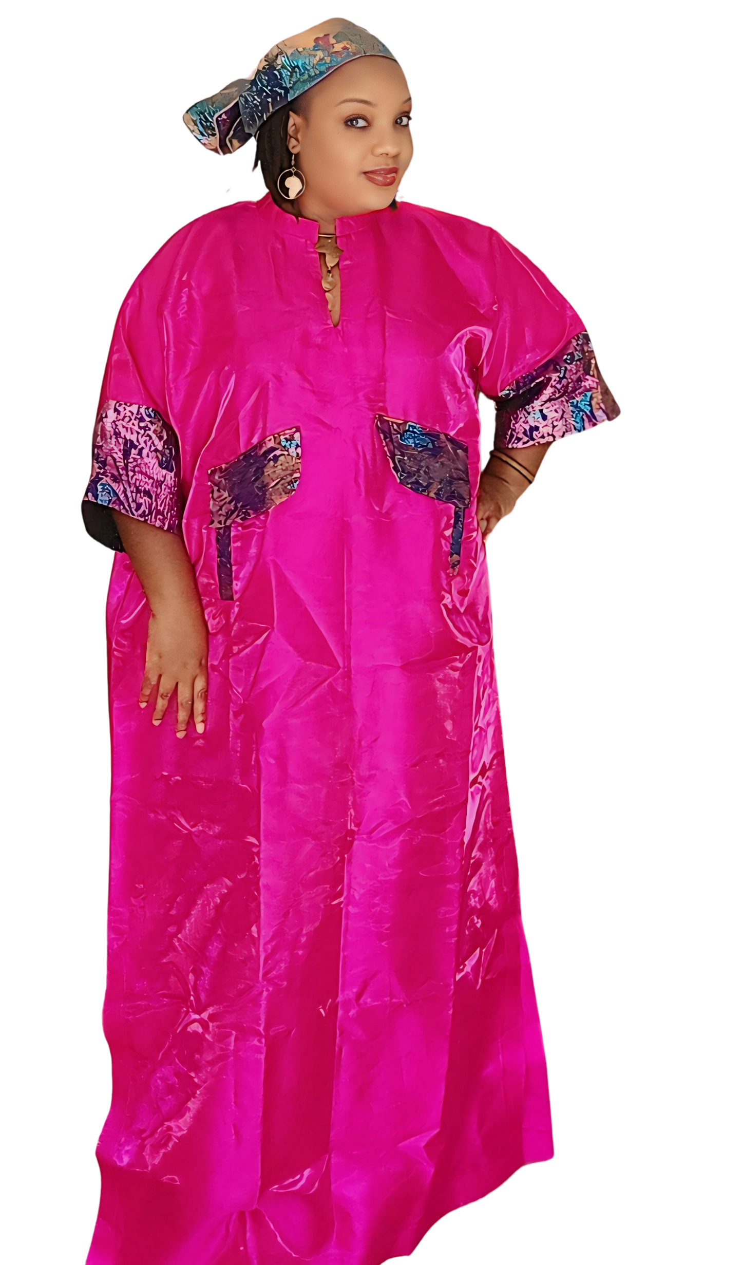 Casy's Duchess Silk Boubou -Color C