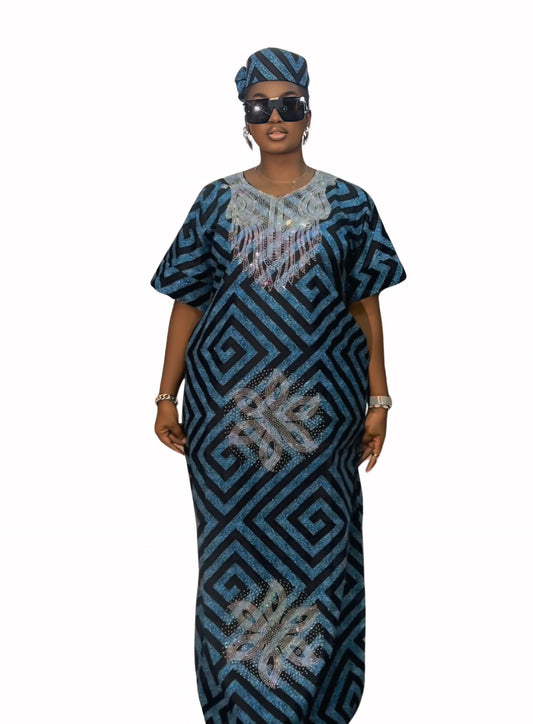 Ade's Rich Auntie Dress -Print B