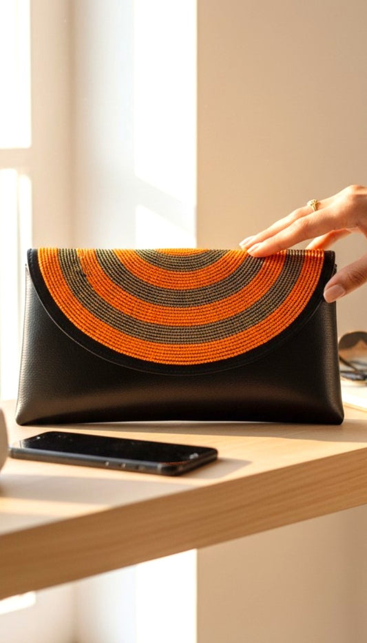 Frannie's Beaded Clutch-D