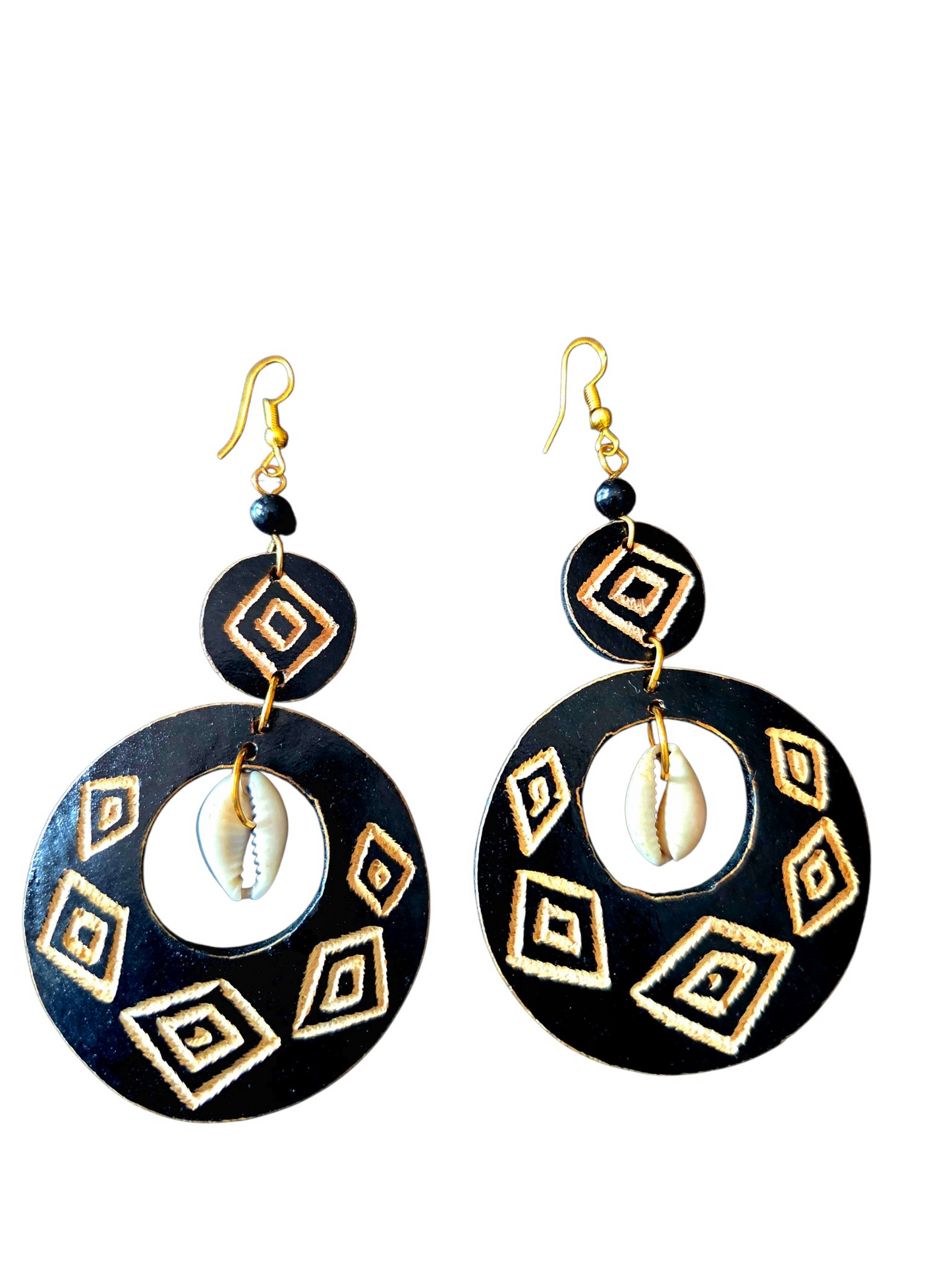 Zola Calabash Cowrie Earrings