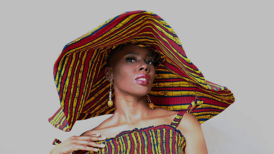 Yahden Oversized Ankara Hat - Print B