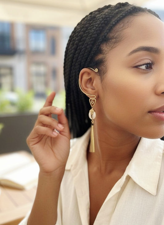 Yah'den Ear Cuff Collection – Handcrafted African Statement Jewelry
