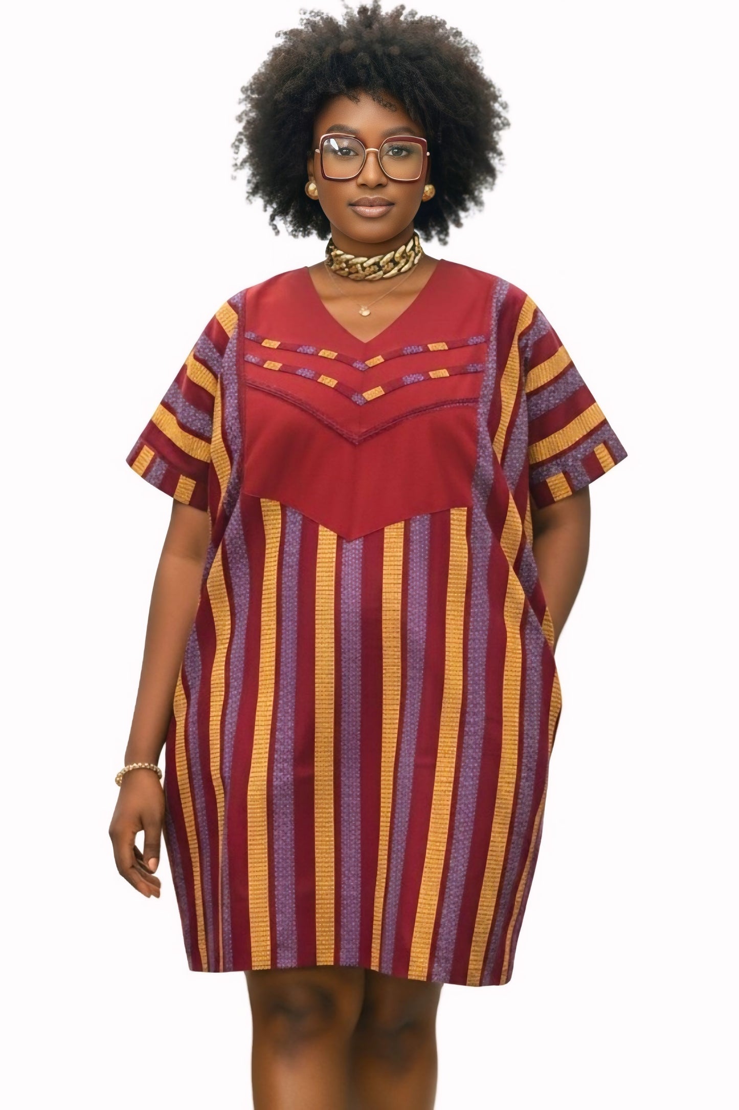 Bendu Heritage Shift Dress – Handmade Afrocentric Ankara Dress