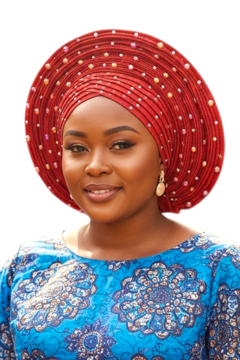 Yatta-Zoe Boubou with Makeda Gele