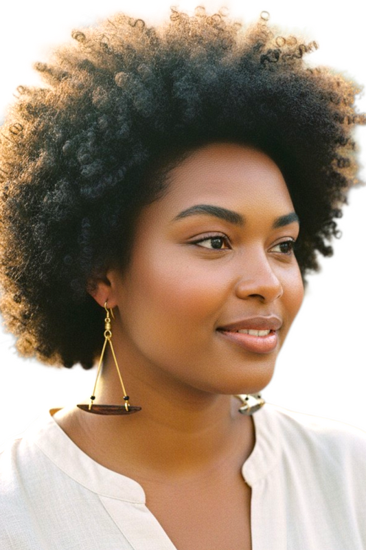 NYOTA BALANCE BRASS & BONE EARRINGS