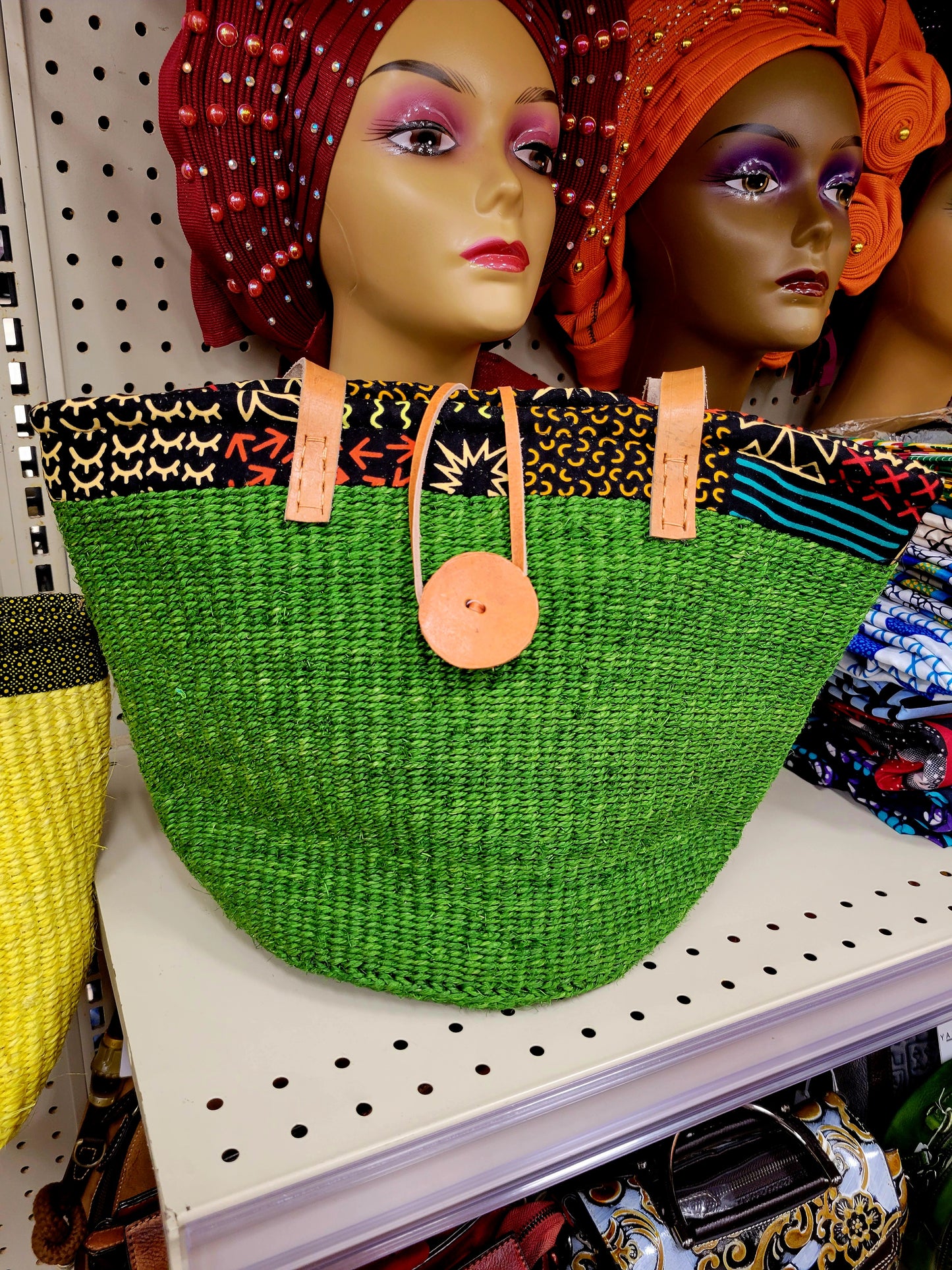 Yahden Sisal African Handbag - Handwoven Kenyan Kiondo Sisal Summer Bag