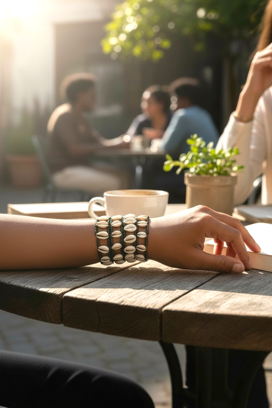 Ade's Exquisite Cowrie Shell Bracelet: A Timeless Statement of Culture and Elegance
