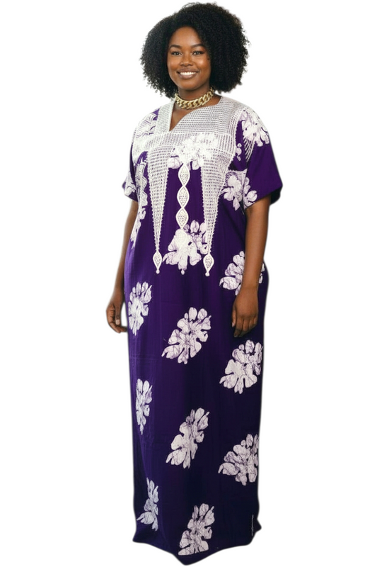 Yahmah Luxury African Kaftan Dress – Embroidered Maxi Kaftan for Women