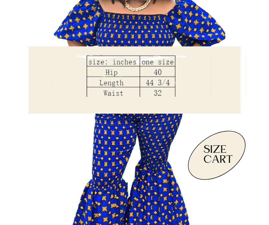 Yahden Ankara Trendy Flared Pants