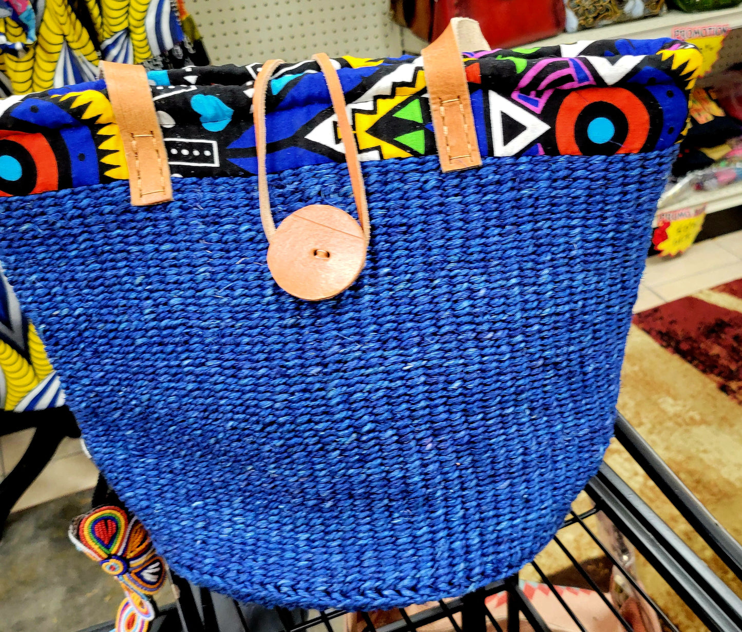Yahden Sisal African Handbag - Handwoven Kenyan Kiondo Sisal Summer Bag