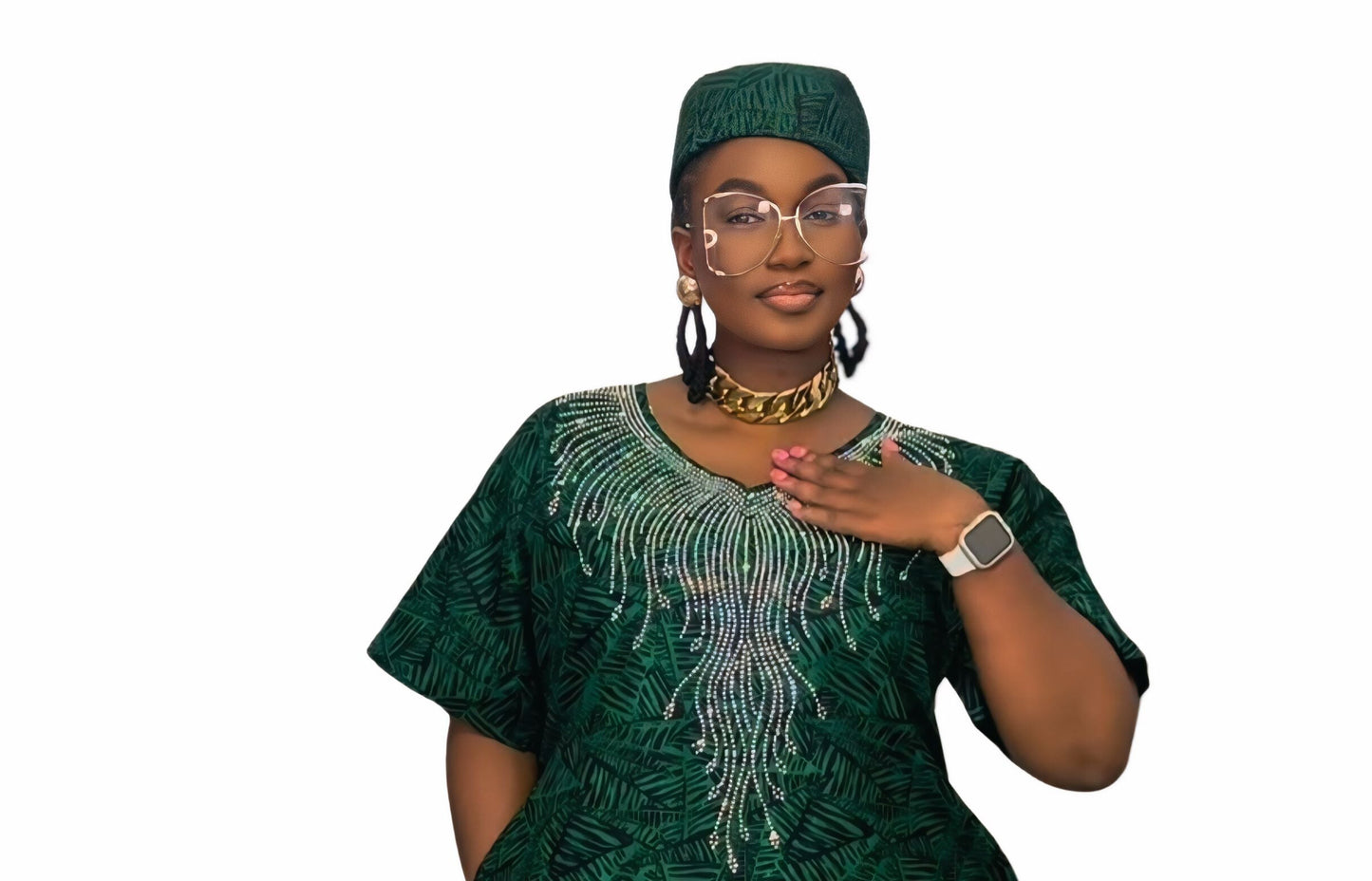 Ade's Rich Auntie Dress -Print A