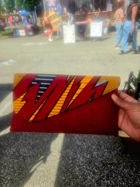 Korto Clutch – Handmade Afrocentric Foldover Statement Purse