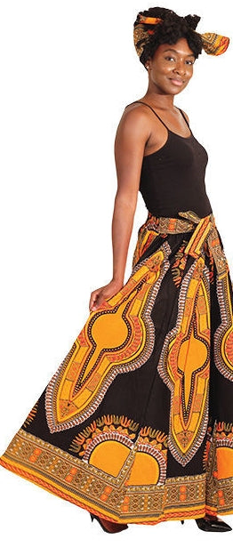 Traditional Print Maxi Skirts (Dashiki)