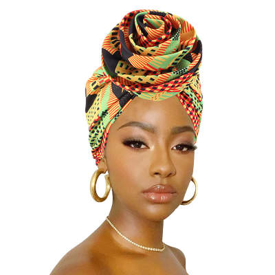 Pre-Tied Turban | Pretied Headwrap|African Print| Satin-Lined Headwrap