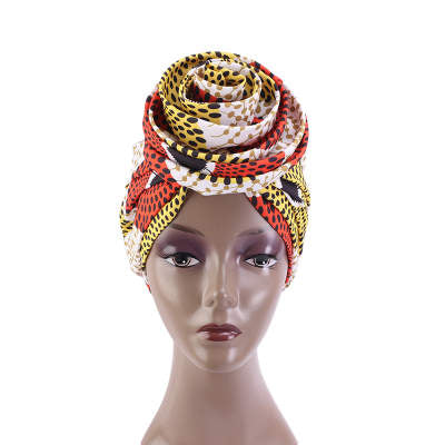 Pre-Tied Turban | Pretied Headwrap|African Print| Satin-Lined Headwrap