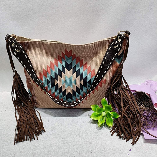 Bohemian Tassel | Women Shoulder Bags | Designer Handbags | Luxury Canvas | Crossbody Bag | Tote Bag