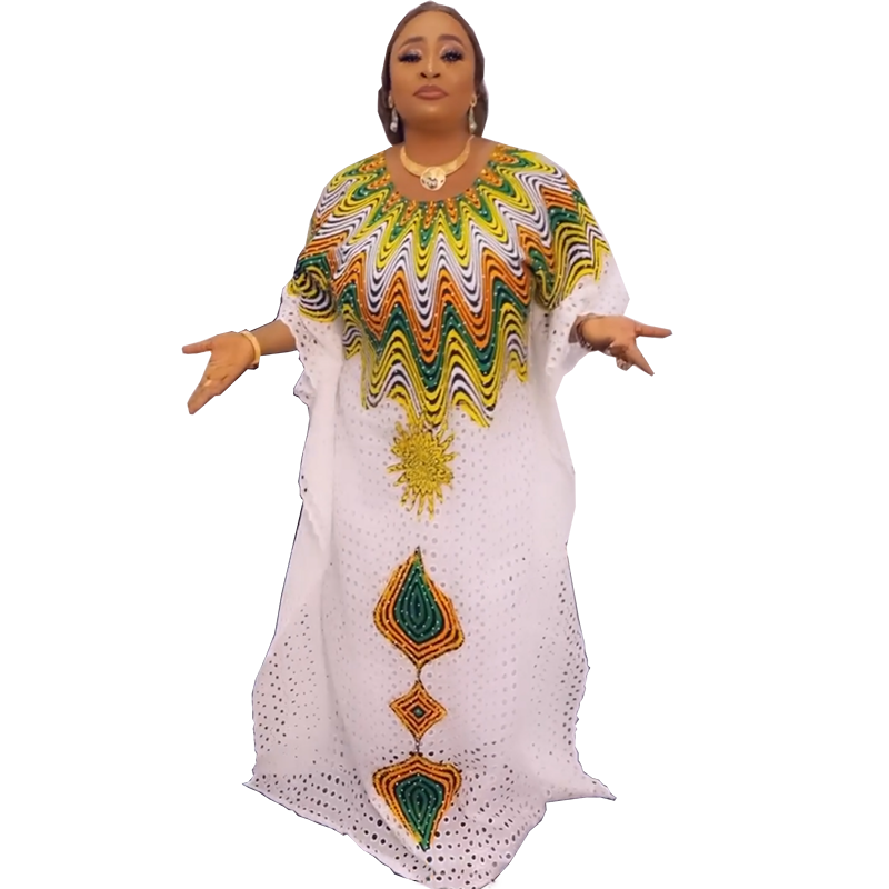 Luxury Abaya Kaftan Dress with Beading and Inner Iining/Dashiki Kaftan/Muslim Kaftan Abaya For Women