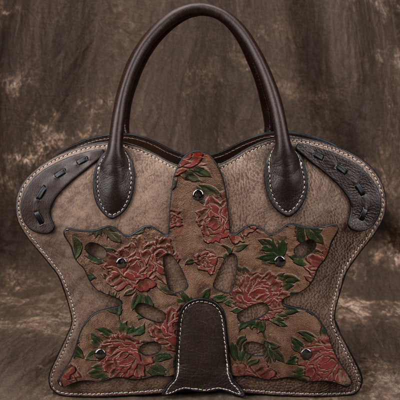 Facia's Vintage Genuine Leather Women Handbag