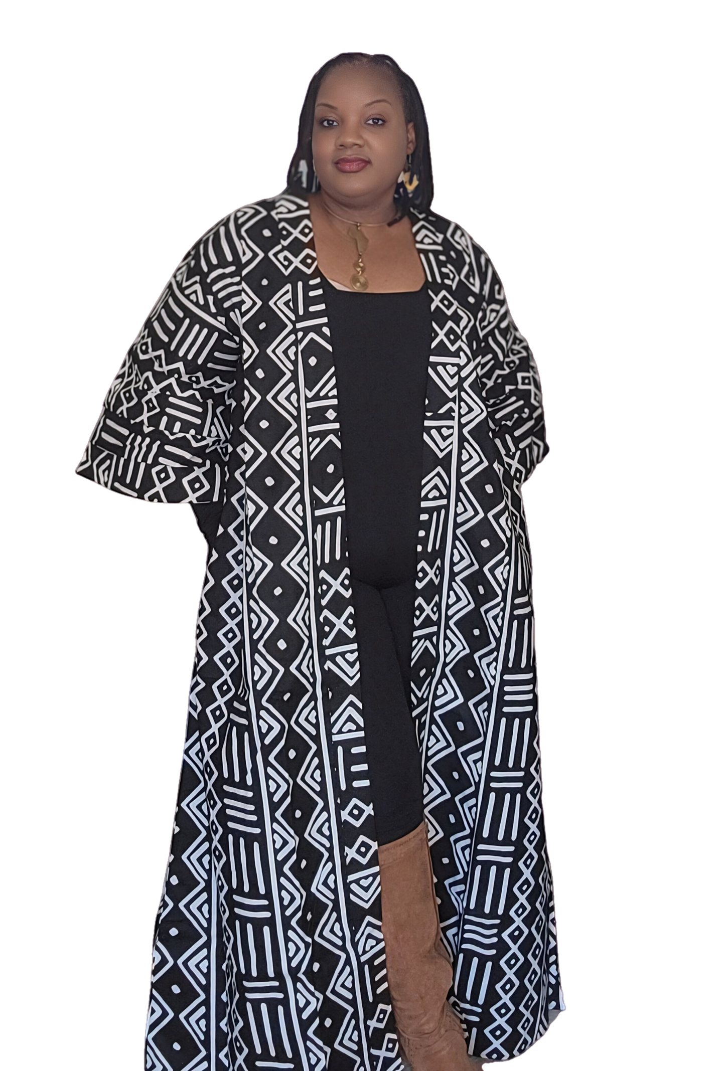 Ade's African Kimono Collection For Women with BIG POCKETS | Plus Size Kimono | Oversized Ankara Jacket | Mudcloth Tops | Bohemian Kimono Boho