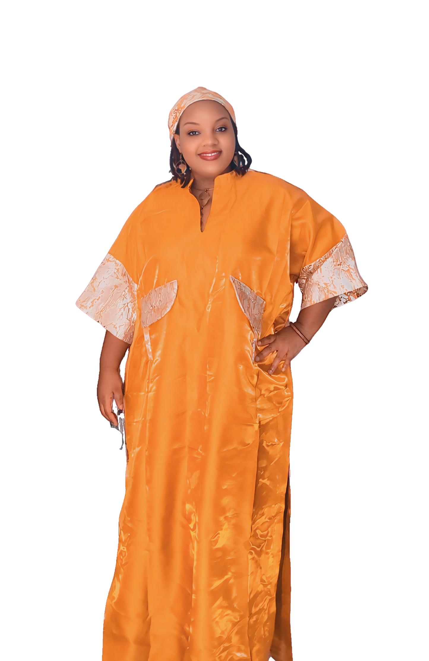 Casy's Duchess Silk Boubou-Color A