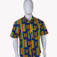 Togar Men's African Print Button-Up Shirt